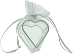 Sachet Organdi coeur armuré