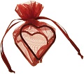 Sachet Organdi coeur armuré