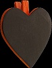 Porte-nom ardoise coeur