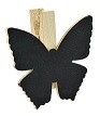 Papillon en bois sur pince