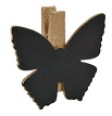 Papillon en bois sur pince