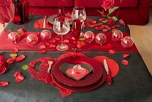 Set  de table abaca coeur