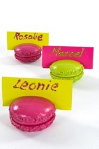 Porte-nom macaron